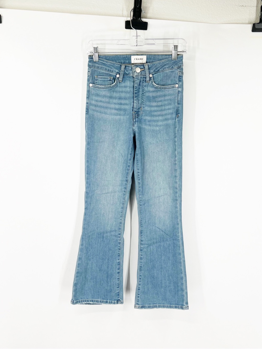 Frame Le Crop Mini Boot Jeans in Integrity Wash